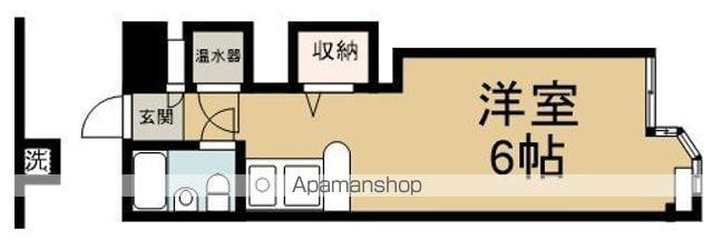 メゾンド・ジュネス(ワンルーム/1階)の間取り写真