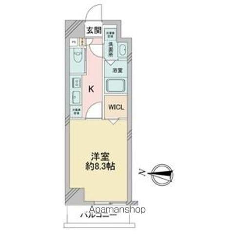 S-FORT堀田通(1K/2階)の間取り写真