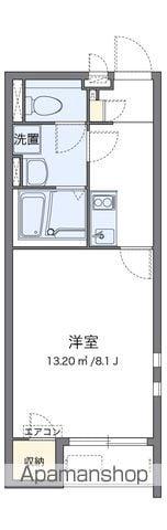 クレイノくまがい Ⅱ(1K/2階)の間取り写真