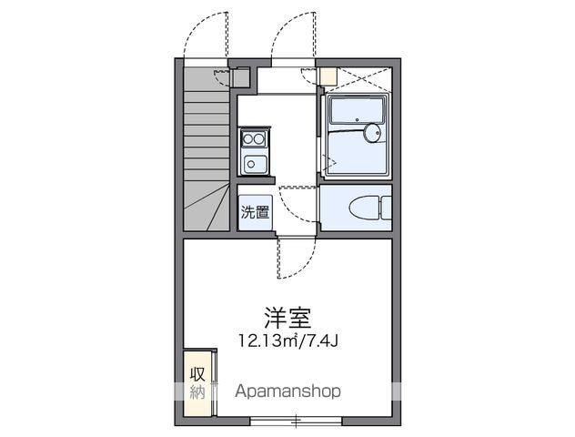 レオネクストまるはち(1K/1階)の間取り写真