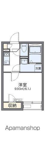 レオネクスト若葉町(1K/1階)の間取り写真