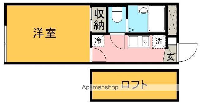 レオパレスリト(1K/1階)の間取り写真