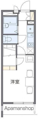 レオパレスエトワール 栗林(1K/1階)の間取り写真
