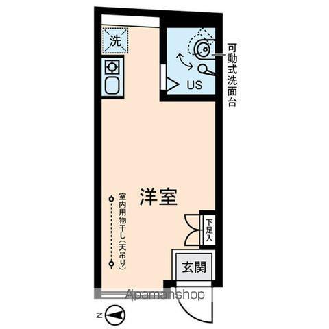 第2ソーポ(ワンルーム/3階)の間取り写真