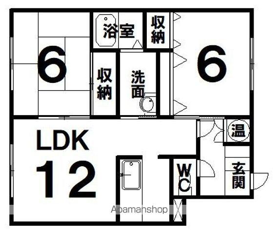 レジデンス寿(2LDK/2階)の間取り写真