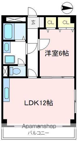 石川マンション(1LDK/2階)の間取り写真