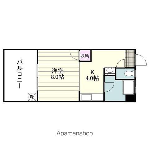 柳田ビル(1K/2階)の間取り写真