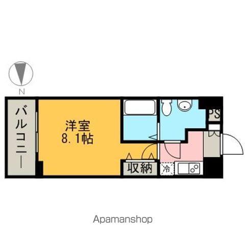 ASレジデンス上前津(1K/2階)の間取り写真