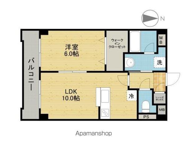 アージョスパジオ参番館(1LDK/2階)の間取り写真