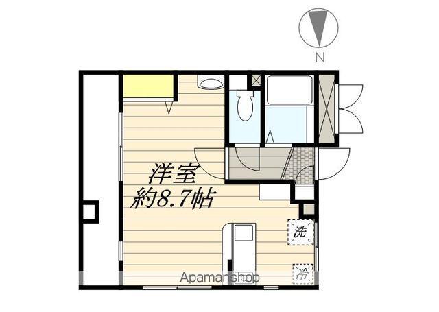 ミリアビタNO.8(ワンルーム/2階)の間取り写真