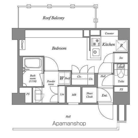 ACP RESIDENCE 亀戸(1K/9階)の間取り写真