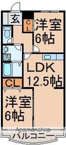ルミエールセゾン(2LDK/3階)の間取り写真