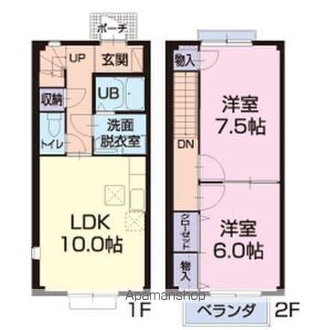 パレスリバティー(2LDK)の間取り写真
