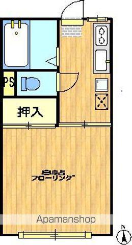 コーポミュー(1K/1階)の間取り写真