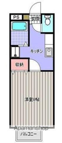 ホライズンK(1K/1階)の間取り写真