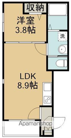 ハーモニーテラス福住町Ⅳ(1LDK/3階)の間取り写真