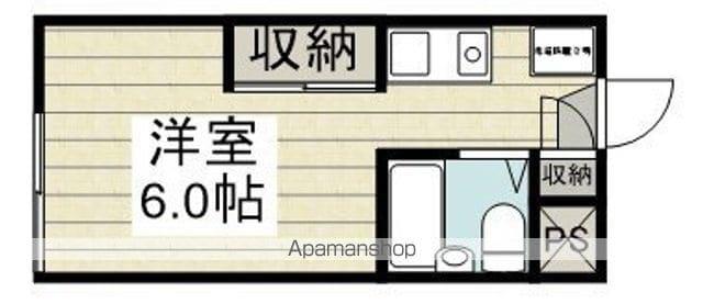 シティホームズ小仙波(ワンルーム/1階)の間取り写真