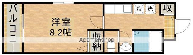 メゾン ウィスタリア(1K/1階)の間取り写真