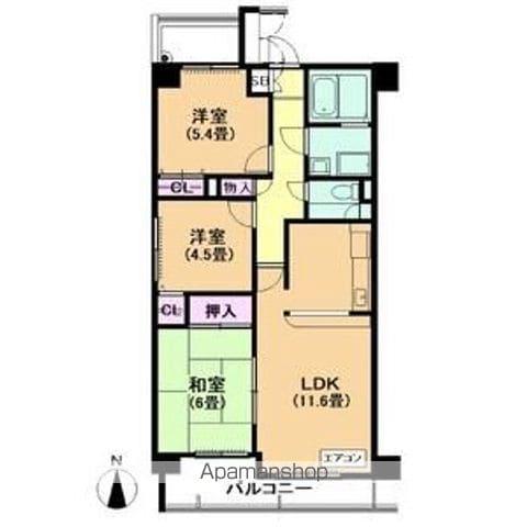 アーバンドエル大曽根東(3LDK/2階)の間取り写真