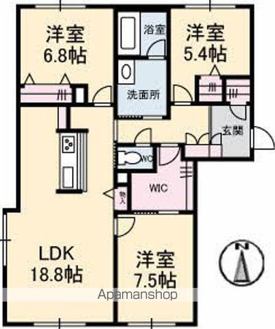 BEREO蔵本元町BELS認証(3LDK/1階)の間取り写真