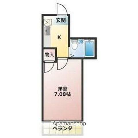 シャトレーツカサ(1K/3階)の間取り写真