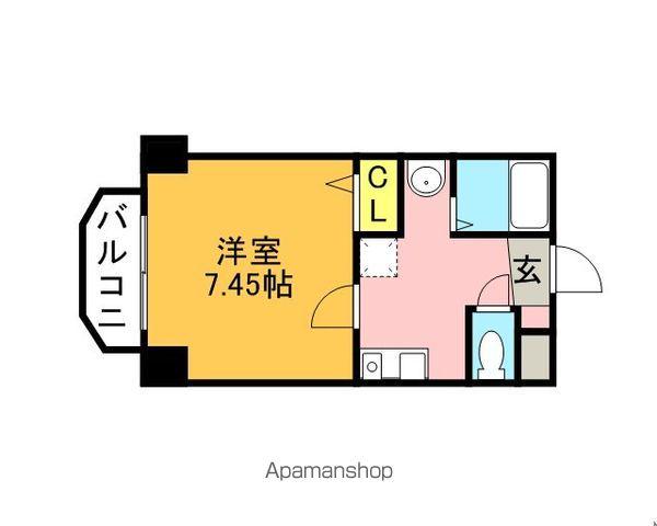 プラネット室見(1K/5階)の間取り写真