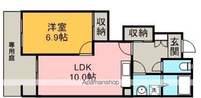 メゾン・ド・ミノリ(1LDK/1階)の間取り写真