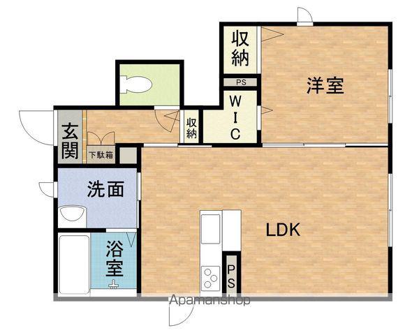 シャーメゾン舞崎(1LDK/1階)の間取り写真