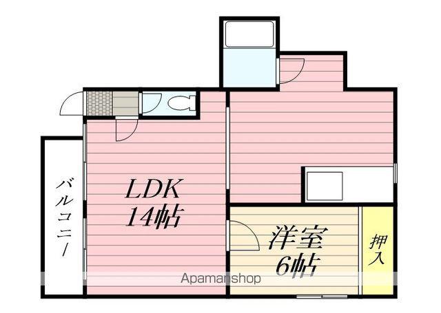 サンコート桜(1LDK/1階)の間取り写真