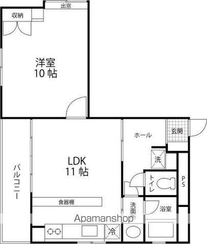 レジデンスグランT(1LDK/5階)の間取り写真