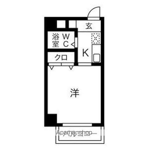 グレイス日比野(1K/7階)の間取り写真