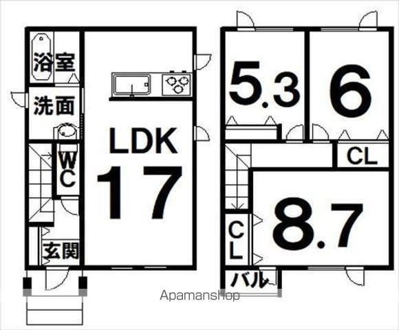 スターライツ(3LDK)の間取り写真