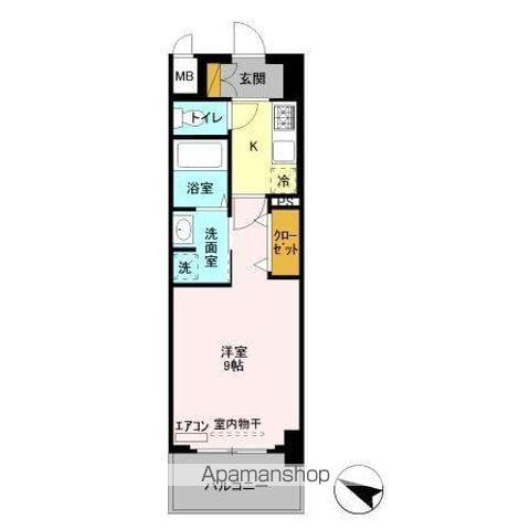 G-NOTE(1K/5階)の間取り写真