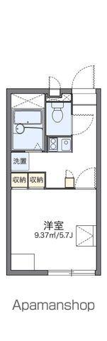 レオパレスコーポ川岸(1K/2階)の間取り写真