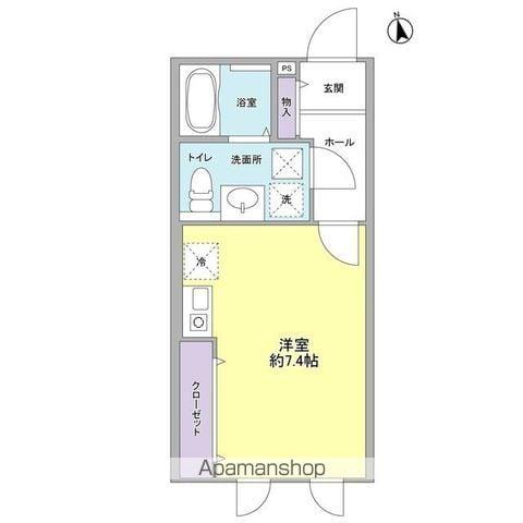 ミルクリーク桜山(ワンルーム/1階)の間取り写真