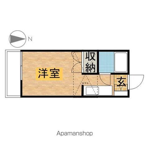 コーポエクセル(ワンルーム/2階)の間取り写真