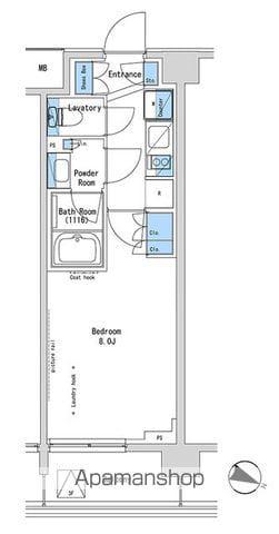 ルフォンプログレ中野富士見町ザ・レジデンス(1K/B1階)の間取り写真