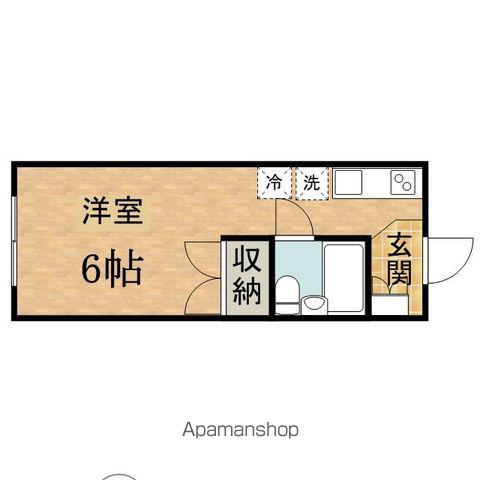 佐竹ハイツ(1K/1階)の間取り写真