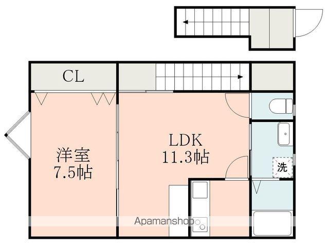 YOSHITOMI BASE(1LDK/1階)の間取り写真