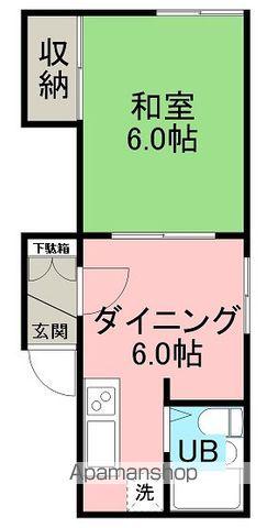 コーポまり(1DK/1階)の間取り写真