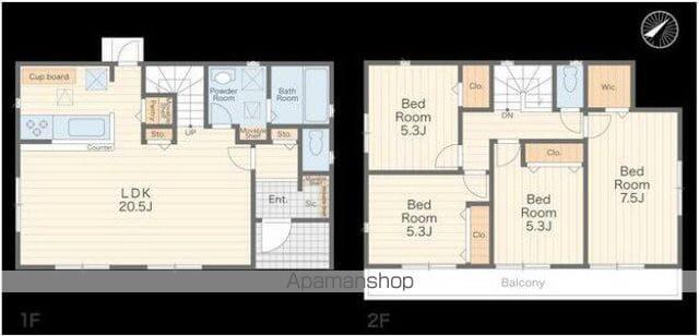 京浜急行電鉄本線 弘明寺駅(京急) 徒歩17分 2階建 築3年(4LDK)の間取り写真