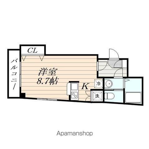 グラン・セントラル(1K/3階)の間取り写真