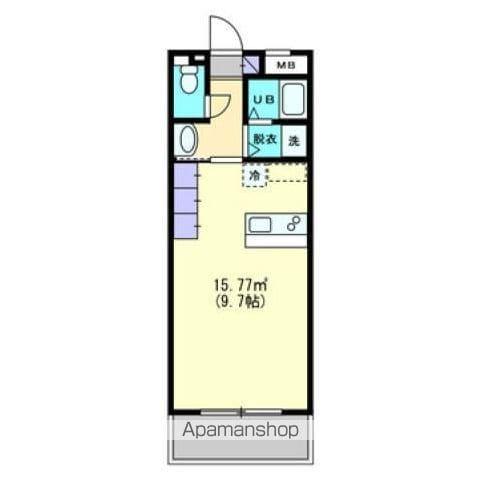 レジデンスM(1K/3階)の間取り写真