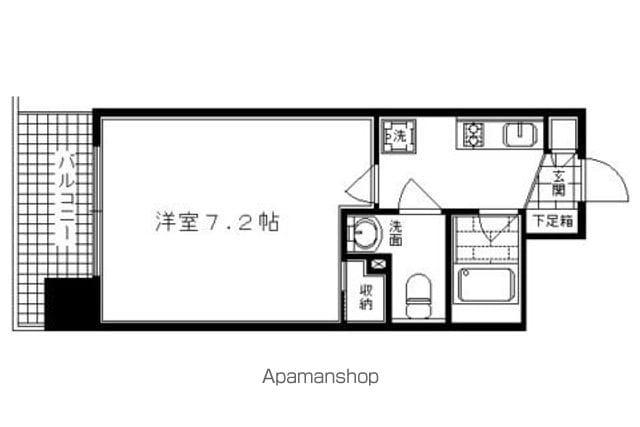 和泉ハイツ(1K/4階)の間取り写真