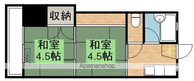 サンライズマンション寿(2K/3階)の間取り写真
