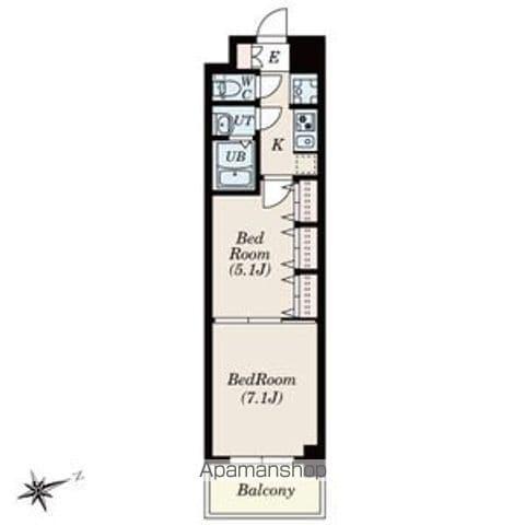 SーRESIDENCE神沢AFFORD12月契約限定キャンペー(2K/1階)の間取り写真