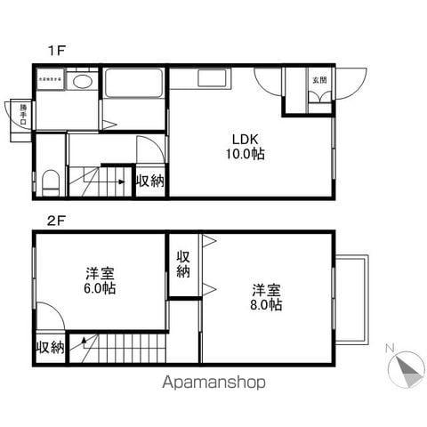 アイハウス(2LDK)の間取り写真
