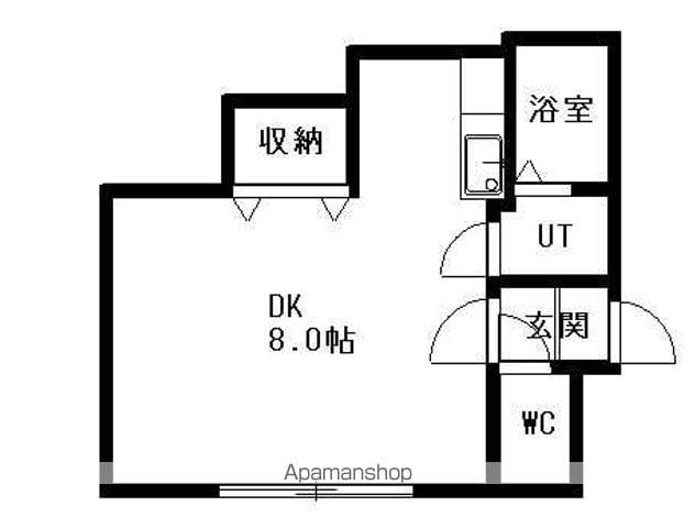 ソシアルビレッジ(ワンルーム/4階)の間取り写真