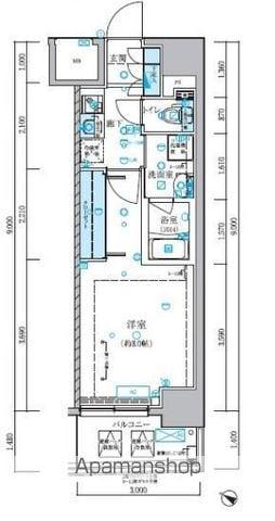 VERXEED横濱大通公園(1K/8階)の間取り写真