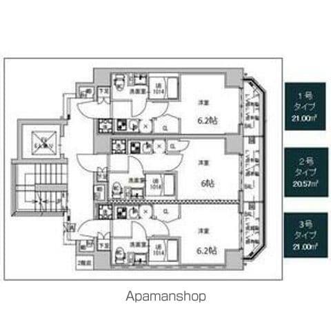 S-RESIDENCE横浜大通公園(1K/11階)の間取り写真